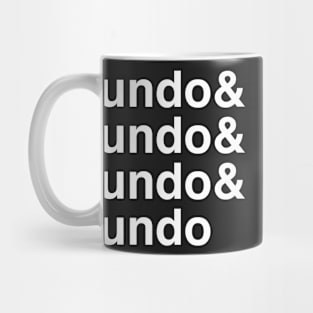 Undo, Undo Funny Graphic Design Mug